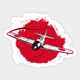 A6M Zero | World War 2 Japanese Plane Retro Sticker